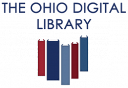 The Ohio Digital Library. A row of books in the shape of Ohio