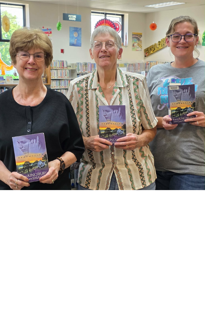Women holding books.