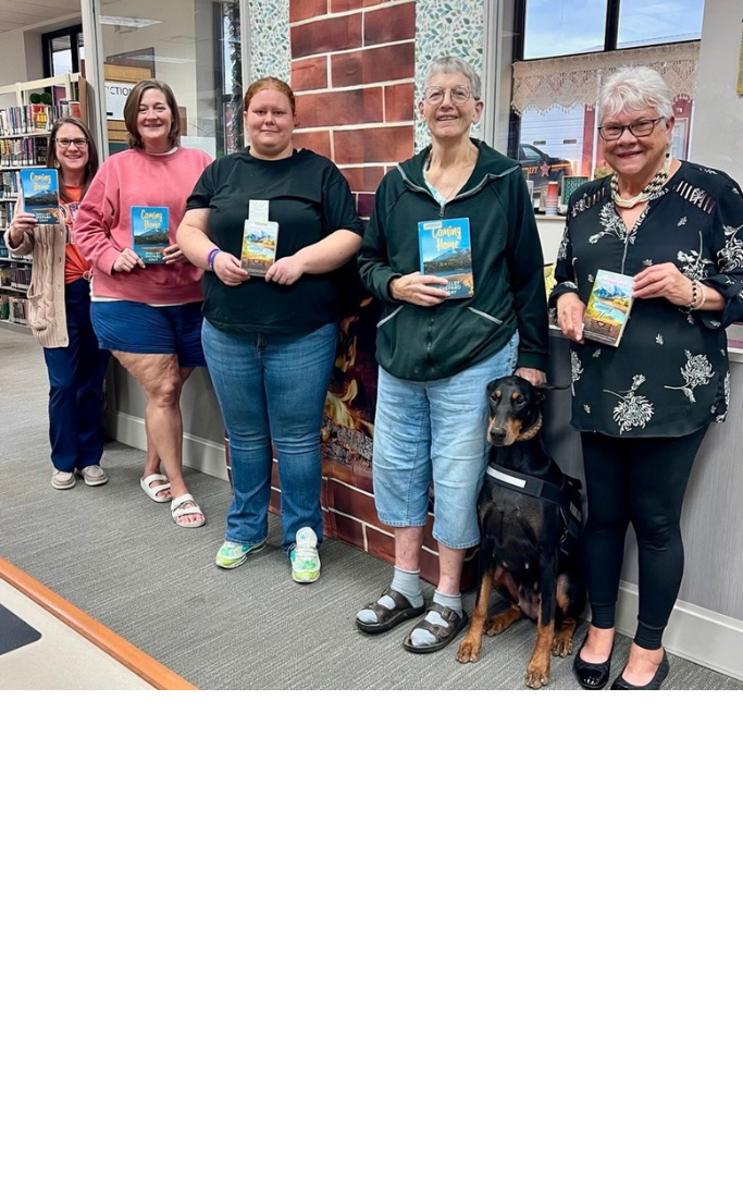 Women holding books.
